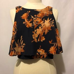 Floral crop top